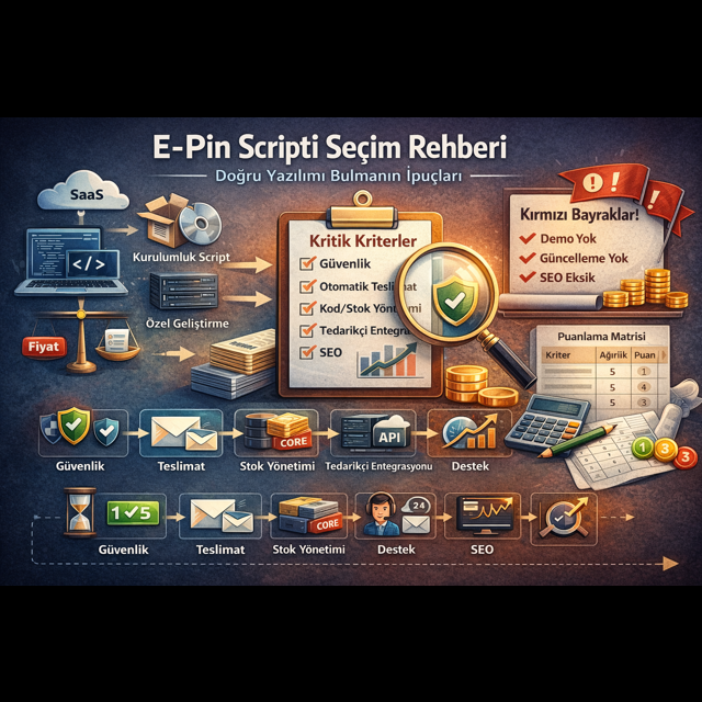 E-Pin Scripti Seçim Rehberi: Doğru Yazılımı Bulmanın İpuçları