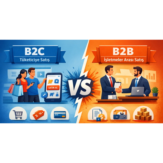 B2C ve B2B E-Ticaret Arasındaki Farklar: Altyapı ve Strateji Kıyaslaması